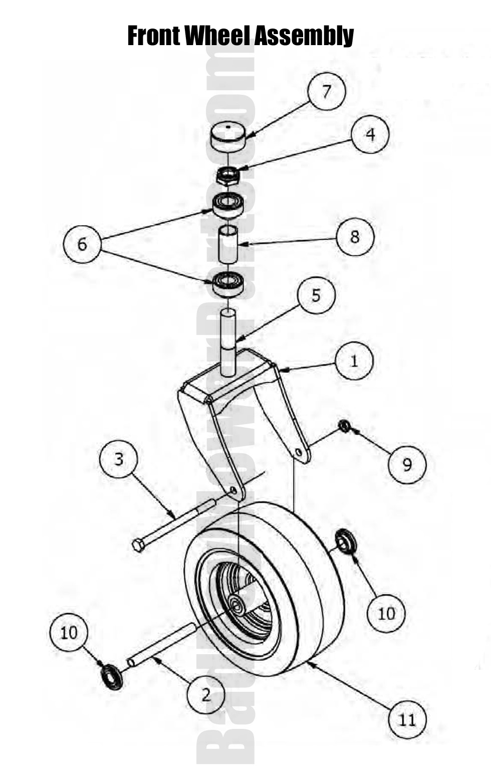 2016 MZ - Front Wheel Assembly